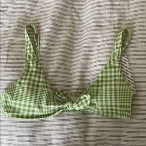Tie front swim top